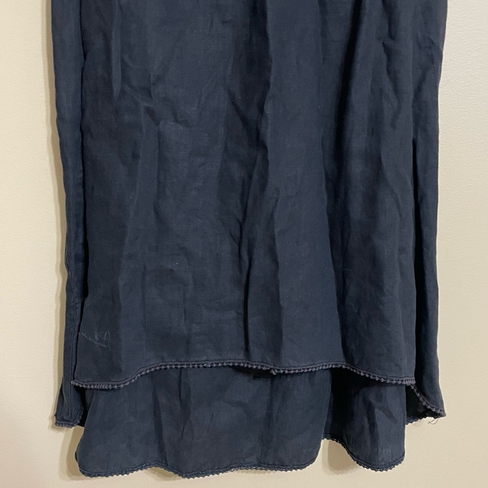 J. Jill Linen Sleeveless black midi Dress size large - Picture 2 of 7